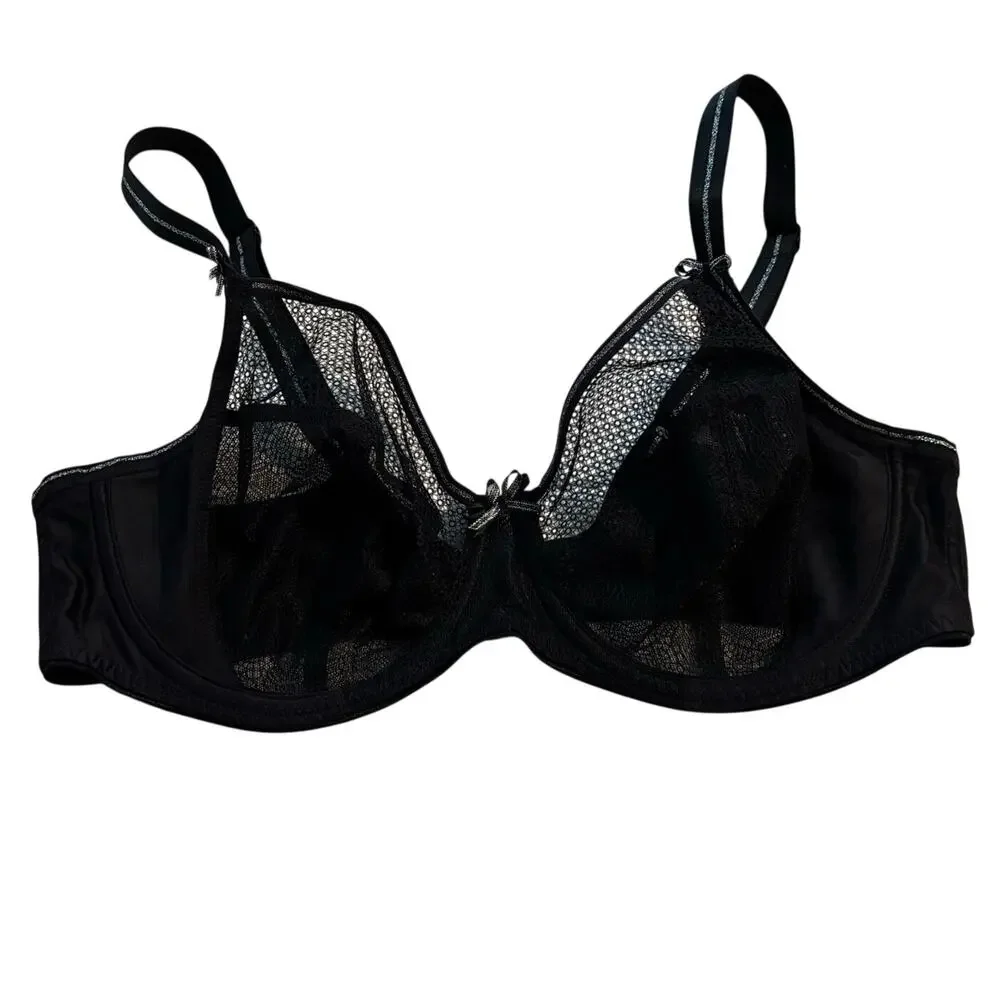 Freya Size 36DD Hero Underwire Side Support Bra Black AA1841 - Picture 1 of 4